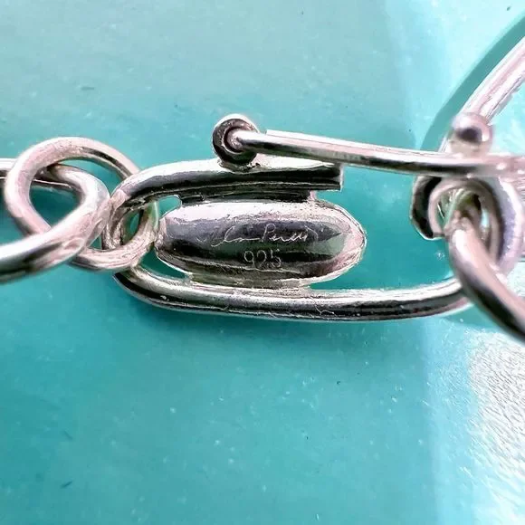 🎋SOLD🧧 RARE Tiffany & Co. Elsa Peretti Iconic 5 Charms Silver Necklace 16” - Picture 6 of 7